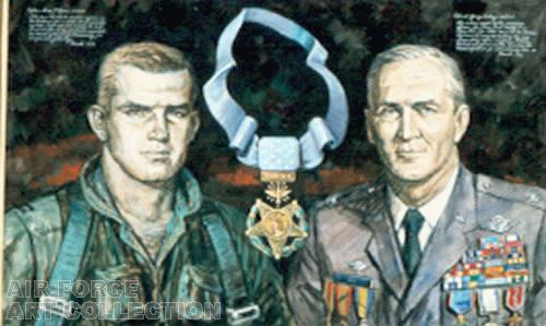COLONEL DAY AND CAPTAIN SIJAN, AWARDED THE MEDAL OF HONOR, 1976
